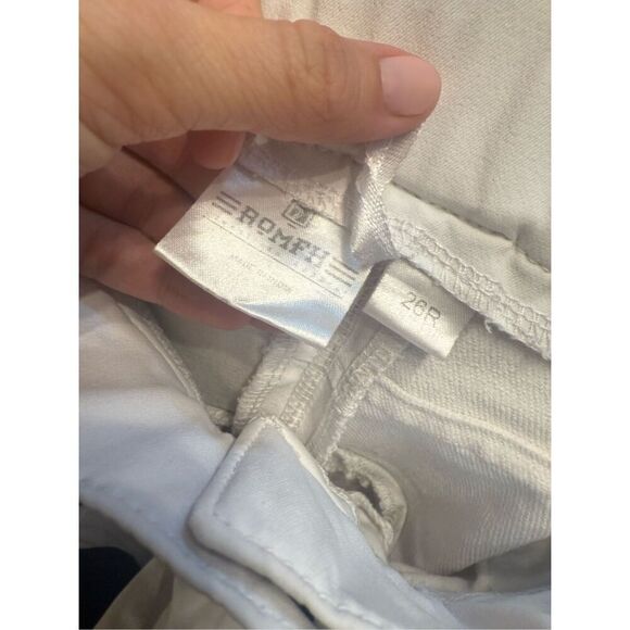 Romfh White Flat Front Stretch Equestrian Riding Show Breeches Pants Size 26 - Picture 5 of 6